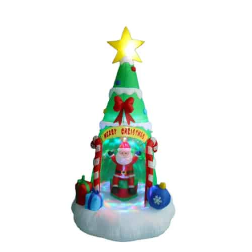 Santa in Tree Inflatable