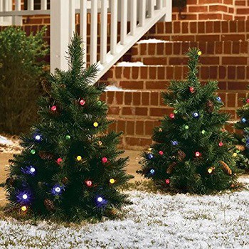 Cordless LED Pre-lit Walkway Christmas Tree