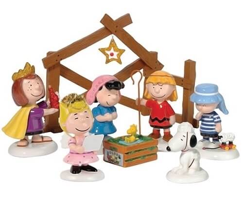 Hand Painted Peanuts Christmas Pageant