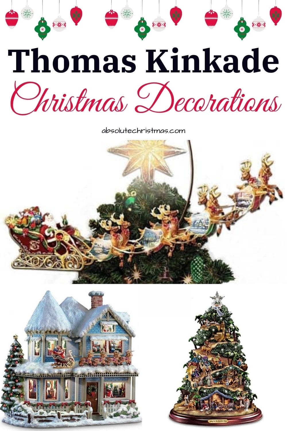 Thomas Kinkade Christmas Decorations