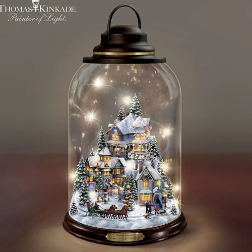 Thomas Kinkade Home For The Holidays Lantern - Thomas Kinkade Christmas Decorations