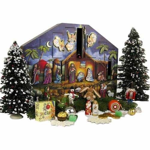 Wood Nativity Advent Calendar
