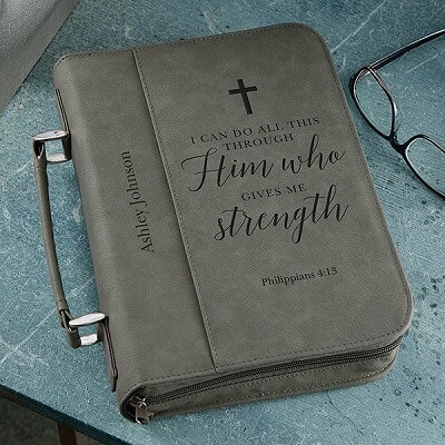 Heavenly Quotes Personalized Bible Cover