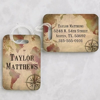 Personalized Luggage Tag Set