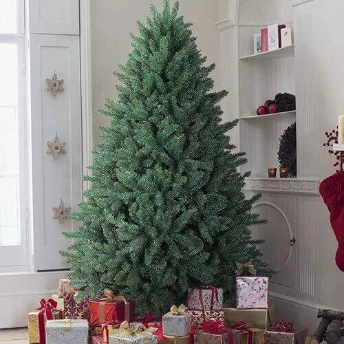 Unlit Blue Spruce Feel Real Christmas Tree