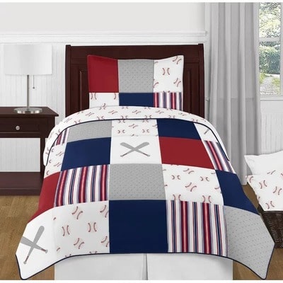Baseball Reversible Modern & Contemporary Comforter Set