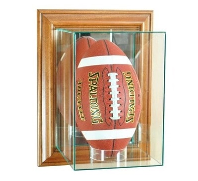 Glass Football Ball Display Case