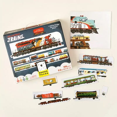 Mix & Match Train Puzzle Set