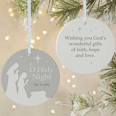 O Holy Night Personalized Ornament