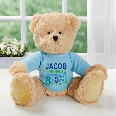 Personalized Teddy Bear For Baby Boy