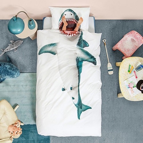 Shark Duvet and Pillowcase Set