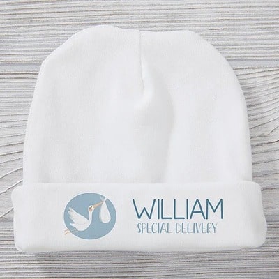 Special Delivery Personalized Baby Hat