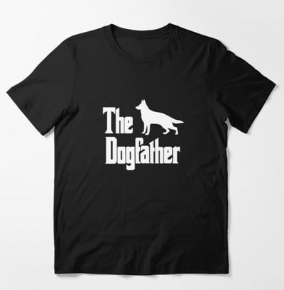 The Dogfather German Shepherd Dog Slim Fit T-Shirt
