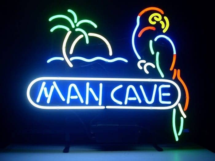 CPM-0353 CESAR'S MAN CAVE OPEN 24hrs Chic Tin Sign Man Cave Decor Gift Ideas 