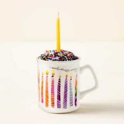 Birthday Cake in a Mug