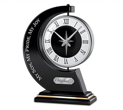 My Son, My Pride, My Joy Personalized Rotating Clock