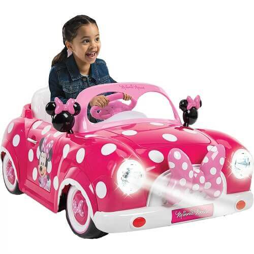 Minnie Mouse Convertible Car 6 Volts Electric Ride-on - Gifts for 3 Year Old Girls