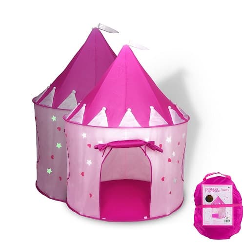 Princess Castle Play Tent with Glow in the Dark Stars