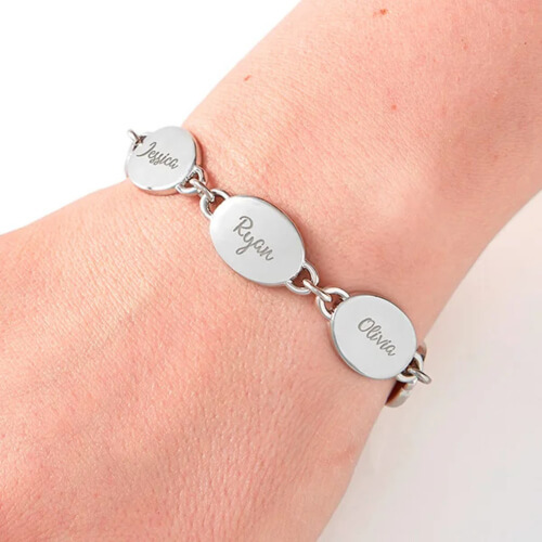 Personalized Sentimental Bracelet - Christmas Gifts for Women Over 60