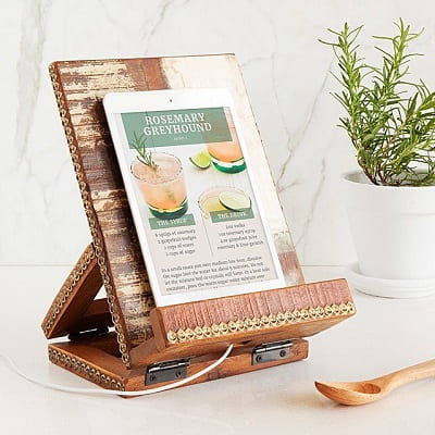 Salvaged Wood Cookbook & Tablet Stand