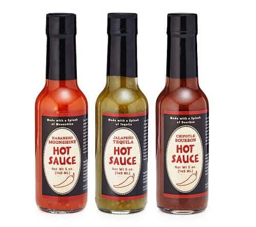 Booze Infused Hot Sauce Trio