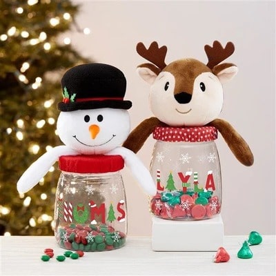Personalized Christmas Candy Jar