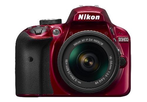 Nikon D3400 18 - 55mm Digital Camera - Red
