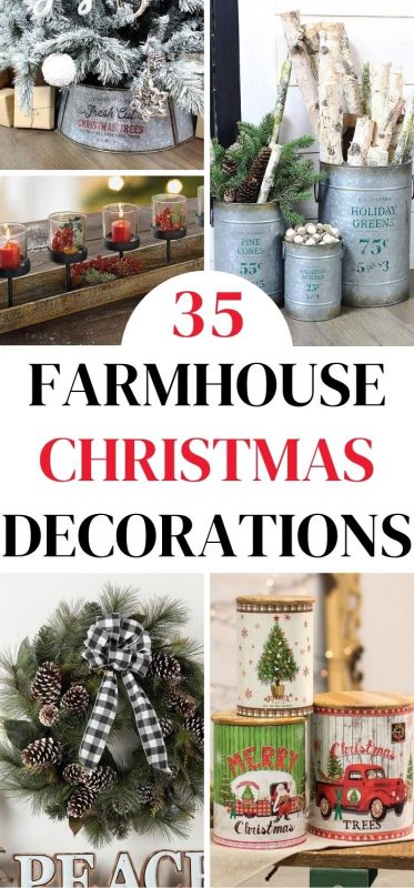 35 Charming Farmhouse Christmas Decorations 2022 • Absolute Christmas