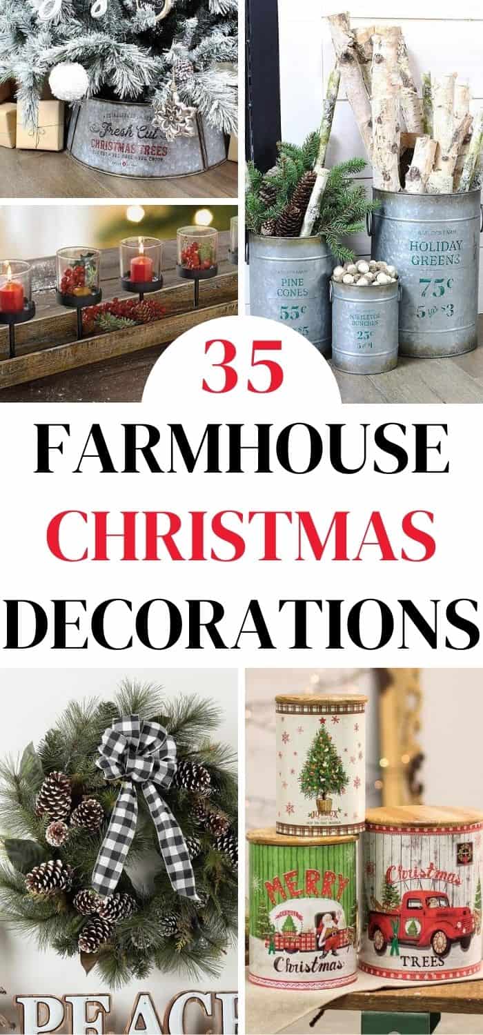 Farmhouse Christmas Decorations - Farmhouse Style Holiday Decor