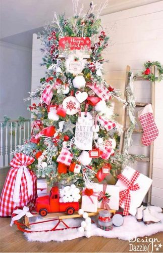 Mrs Claus Cottage Christmas Tree