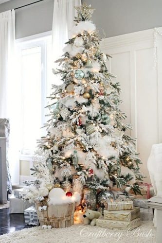 Snowy Christmas Tree Idea