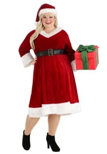 Women's Plus-Size Mrs. Santa Claus Costume