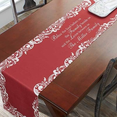 Christmas Blessings Personalized Table Runner