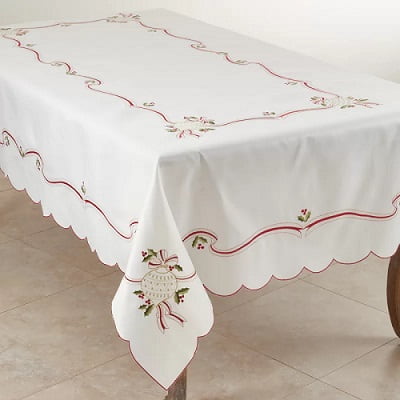 Embroidered Tablecloth for Christmas