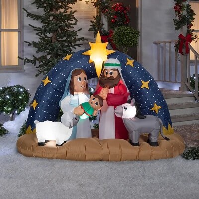 Inflatable Outdoor Nativity scene