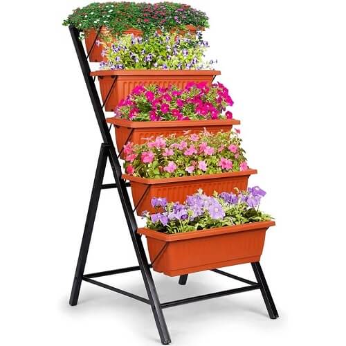 5-Tier Raised Garden Bed Planter Box