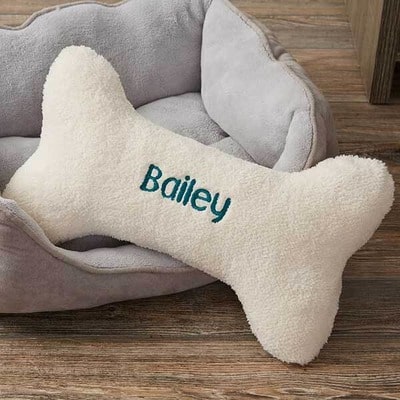 Personalized Large Dog Bone Pet Pillow