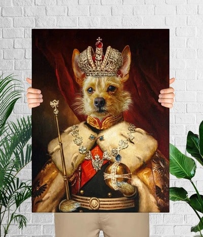 Royal Renaissance Custom Dog Portrait