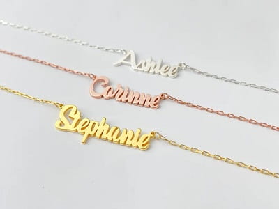 Custom Name Necklace - Jewelry Gifts for 10 Year Old Girls