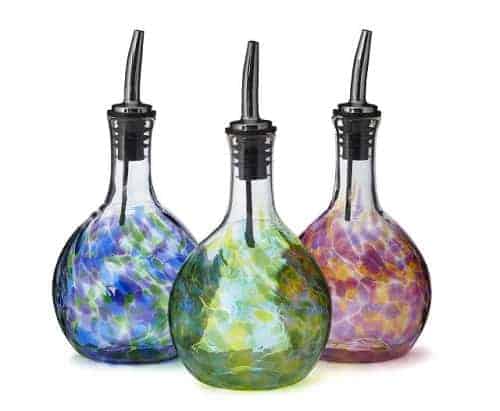 Handblown Glass Olive Oil Pourer - Christmas Gifts For Mom - Gifts For Someone Who Loves To Cook