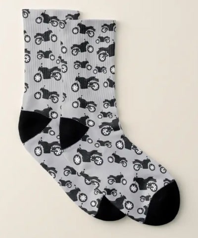 Motorcycle Pattern Socks
