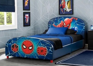 Spider Man Twin Solid Wood Platform Bed