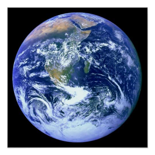 Earth From Space Poster