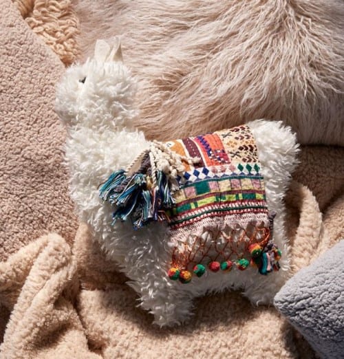 Furry Llama Pillow 