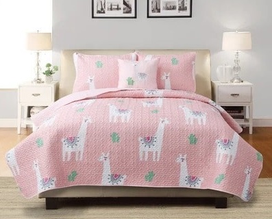 Printed Llama Comforter Set