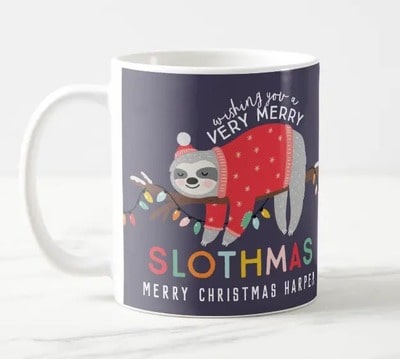Wishing You A Merry Slothmas Coffee Mug
