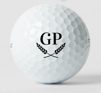 Custom Monogram Crest Logo Titleist Pro V1 Golf Balls