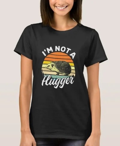 I'm Not A Hugger Hedgehog Introvert T-Shirt