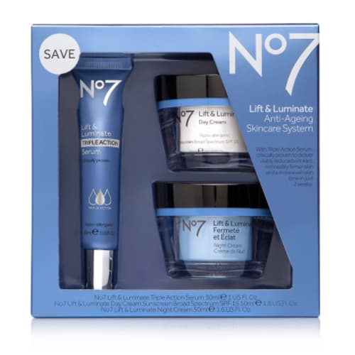 No7 Lift and Luminate Triple Action Skincare System Kit