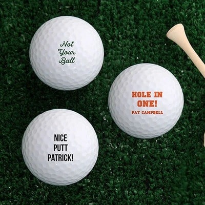 Sports Expressions Personalized Golf Ball Set of 12